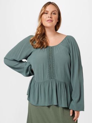 Camicia Only Curve verde