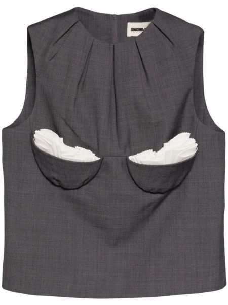 Hihaton tank top Shushu/tong harmaa