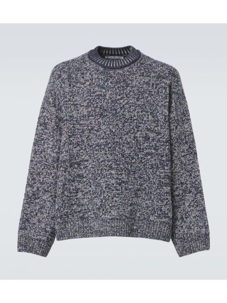 Tröja i ull i jacquard Acne Studios blå