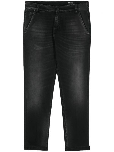 Jeans skinny taille basse Pt Torino noir