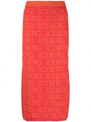 Jupe longue Iceberg rouge