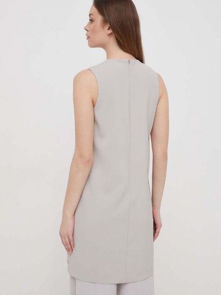 Mini šaty Calvin Klein šedé