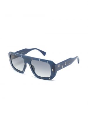Okulary przeciwsłoneczne z nadrukiem Moschino Eyewear niebieskie