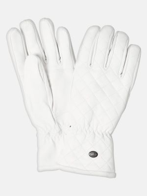 Mănuși din piele Goldbergh alb