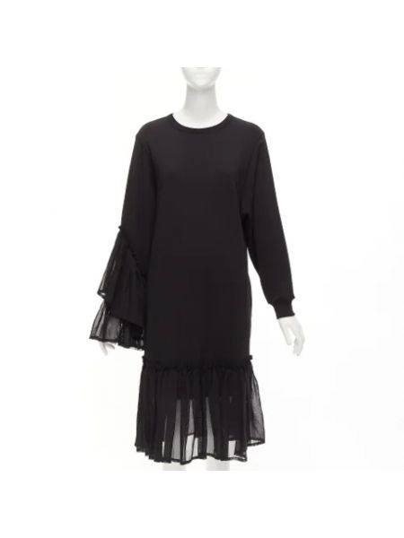 Sukienka dresowa bawełniana Dries Van Noten Pre-owned czarna