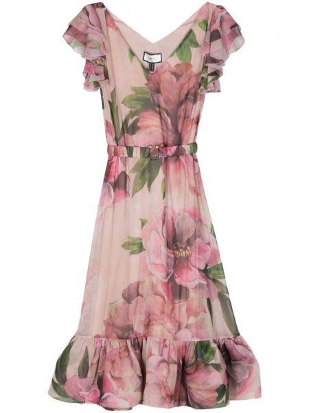 Φλοράλ μίντι φόρεμα με σχέδιο Nissa