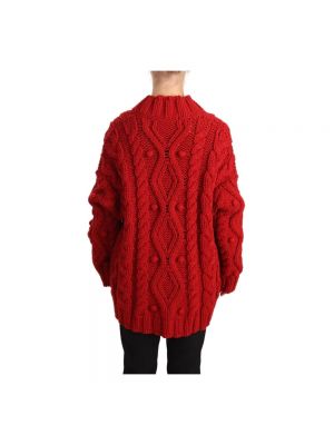 Cárdigan de lana Dolce & Gabbana rojo