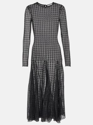Krajkové midi šaty Ami Paris černé