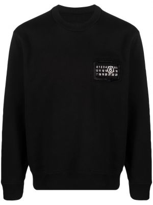 Sweatshirt aus baumwoll Mm6 Maison Margiela schwarz