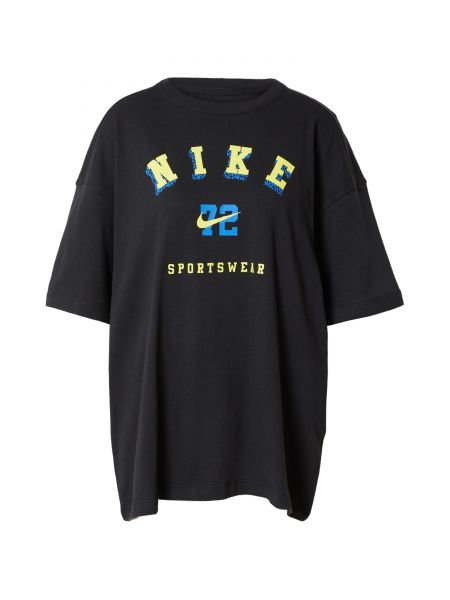 Nike Sportswear Oversize tričko  modrá / žltá / čierna