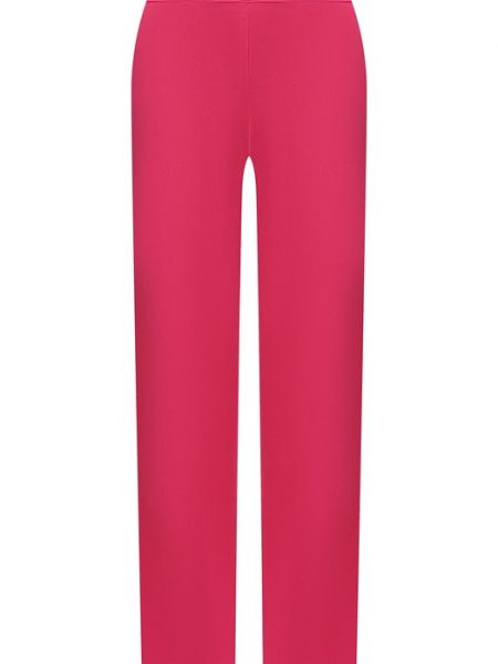 Шелковые брюки Asceno розовые
