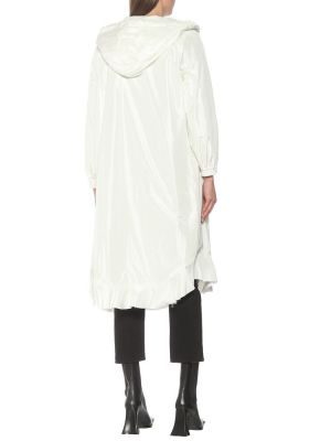 Abrigo de raso de seda Undercover blanco