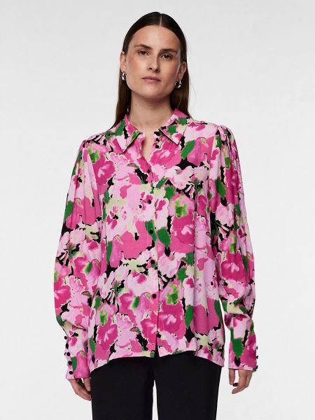 Camisa de flores Y.a.s rosa