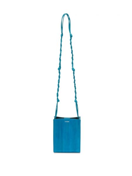 Τσάντα ώμου με σχέδιο Jil Sander μπλε