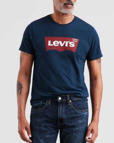 Tričko s potiskem Levi's modré