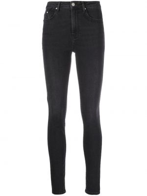 Jeans skinny taille haute Karl Lagerfeld noir