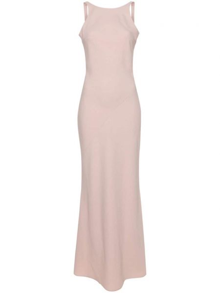 Αμάνικη μάξι φόρεμα από κρεπ Drhope ροζ