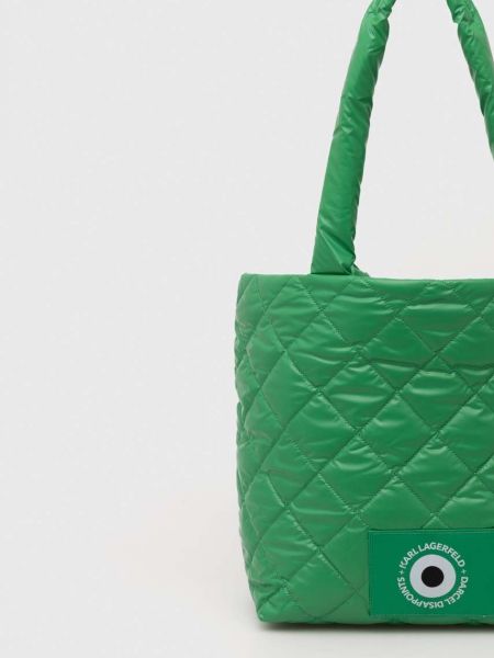 Geantă shopper Karl Lagerfeld verde