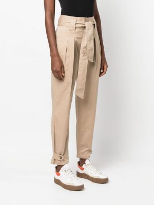 Plisované kalhoty Lauren Ralph Lauren béžové