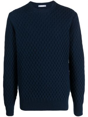 Chunky пуловер с кръгло деколте Jacob Cohën синьо