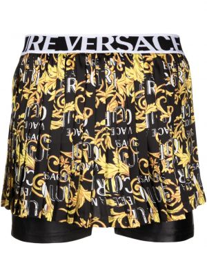 Shorts di jeans con stampa Versace Jeans Couture