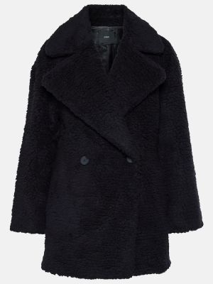 Hodvábny krátký kabát Joseph čierna