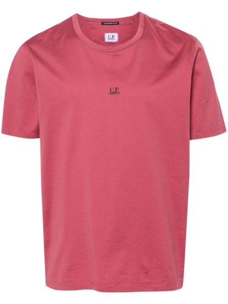 T-shirt en coton à imprimé C.p. Company rose