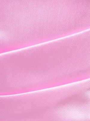 Vestido largo de punto de crepé Solace London rosa