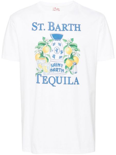 Bavlnené tričko Mc2 Saint Barth biela