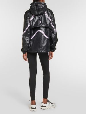 Bunda s kapucňou Adidas By Stella Mccartney čierna