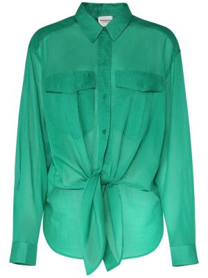 Camisa de algodón Marant Etoile verde