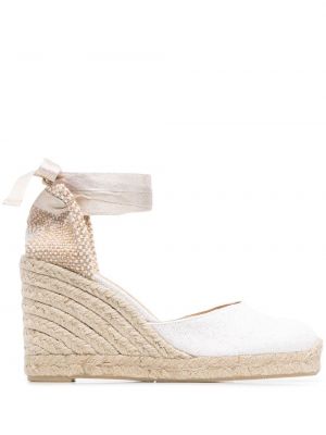 Platform talpú espadrilles Castaner fehér