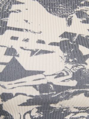 T-shirt a maniche lunghe Bershka grigio
