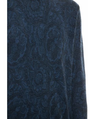 Vlněný svetr s potiskem s paisley potiskem Etro hnědý