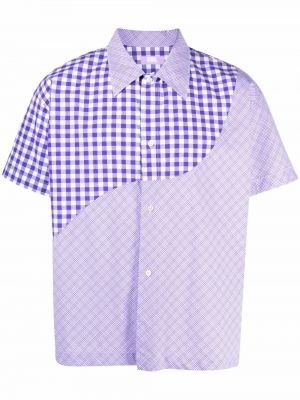 Camisa a cuadros Erl violeta