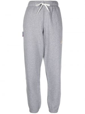 Pantalon de joggings brodé en coton Autry gris