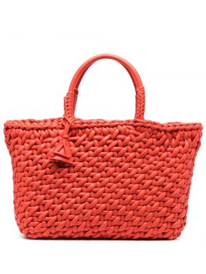 Кожени шопинг чанта Alanui оранжево