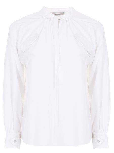 Шелковая блузка Dorothee Schumacher белая