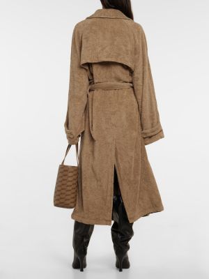 Abrigo de algodón Balenciaga marrón