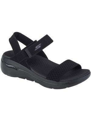 Športové priliehavé sandále Skechers čierna