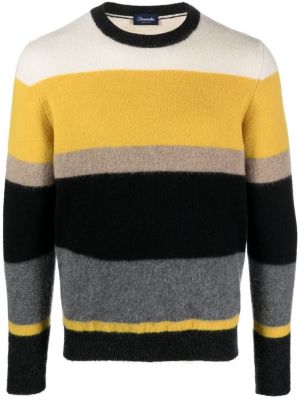 Sweter wełniany w paski Drumohr