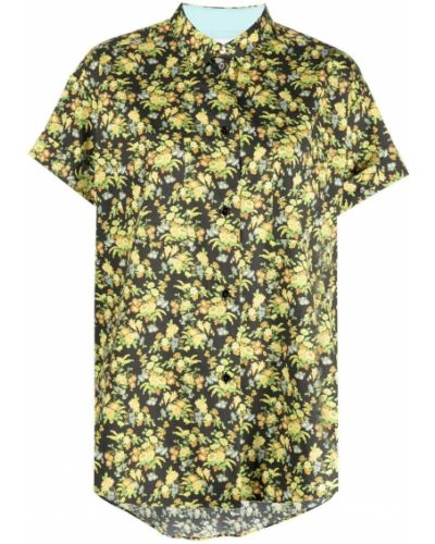 Camisa de flores con estampado Paul Smith negro