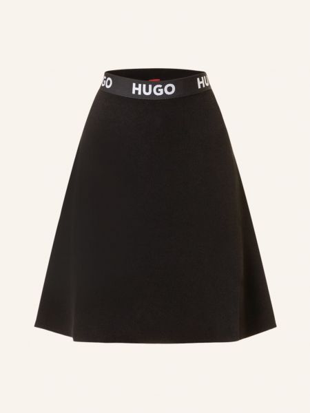 Dzianinowa mini spódniczka Hugo czarna