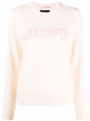 Trykt bomull sweatshirt Parajumpers rosa