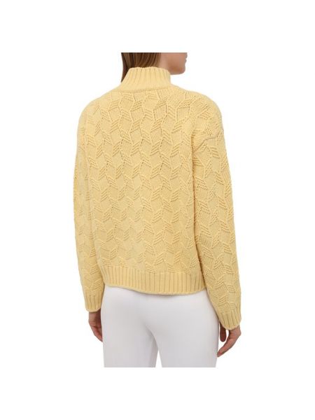 Шерстяной свитер Loro Piana желтый