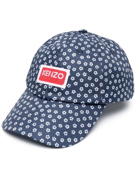 Trykt floral cap Kenzo blå