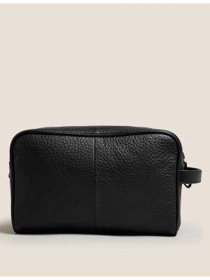 Kožená kosmetická taška Marks & Spencer černá