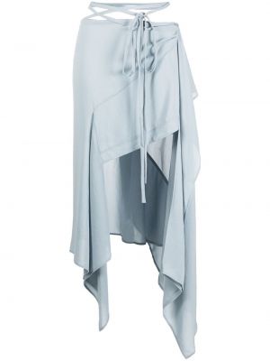 Drapované asymetrické midi sukně Acne Studios