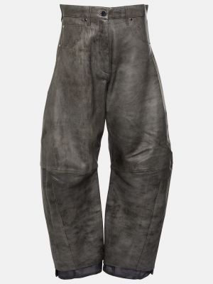 Кожаные брюки Matan с высокой посадкой DODO BAR OR черный