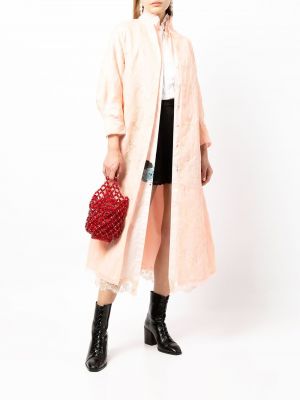 Žakárový kabát Shiatzy Chen růžový
